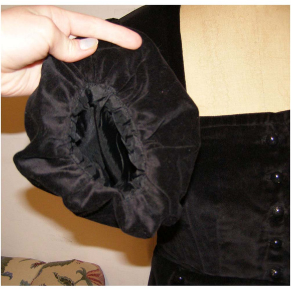 NEW Black Anthropologie Elevenses velvet blazer 8 - Picture 5 of 8